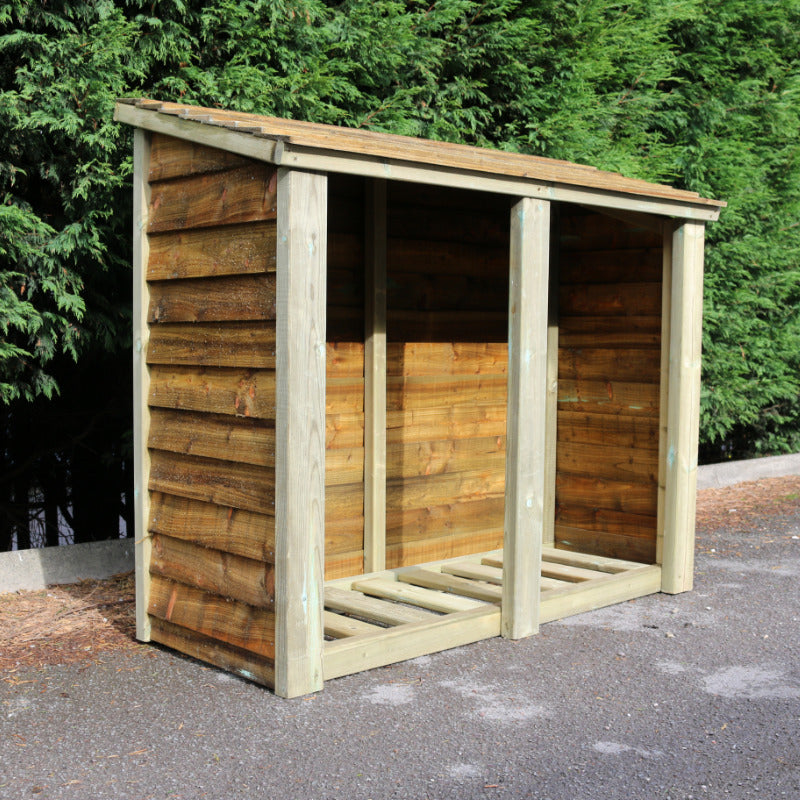 Moorvalley 4' High Double Log Store | Sheds.co.uk