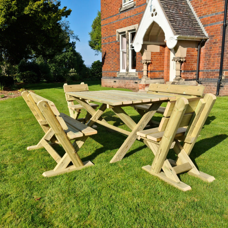 Moorvalley 6 Seater Cheddleton Dining Set | Sheds.co.uk