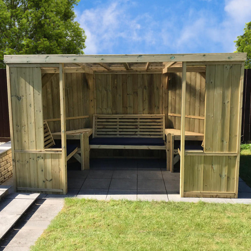 Moorvalley Deluxe 7 Seater Family Arbour | Sheds.co.uk