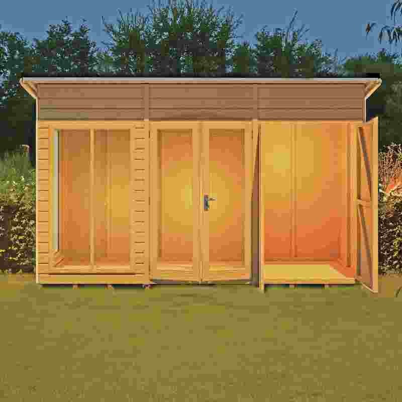 Loxley 12' x 4' Stanton Summer House | Sheds.co.uk