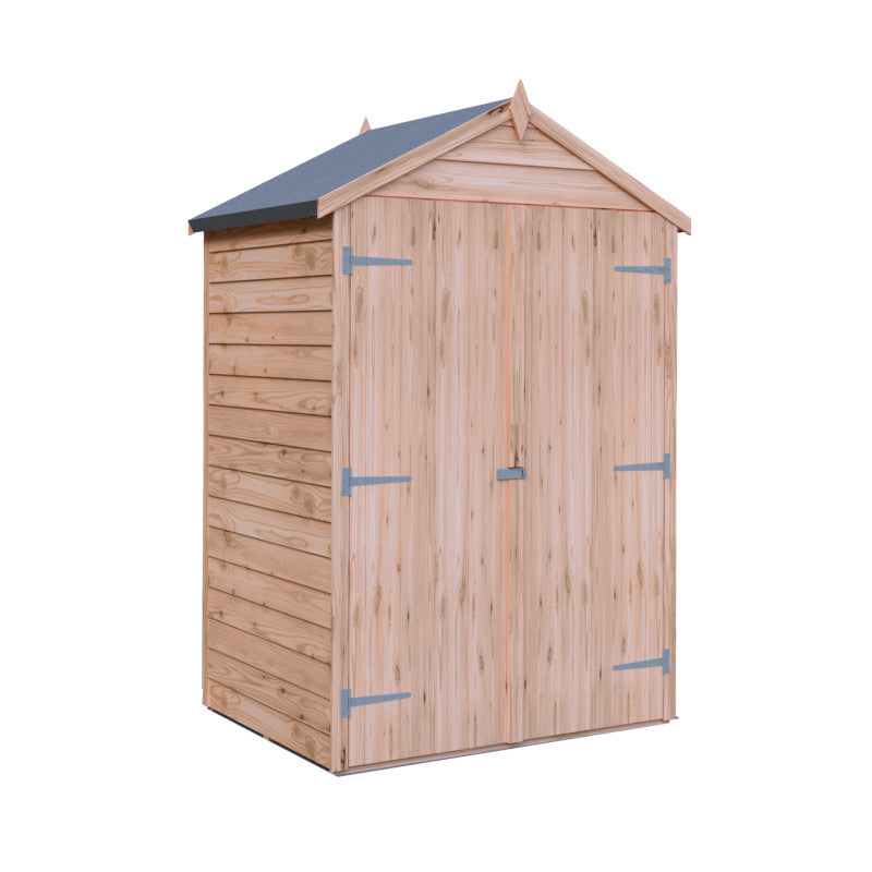 Loxley 4' x 3' Double Door Overlap Apex Store | Sheds.co.uk