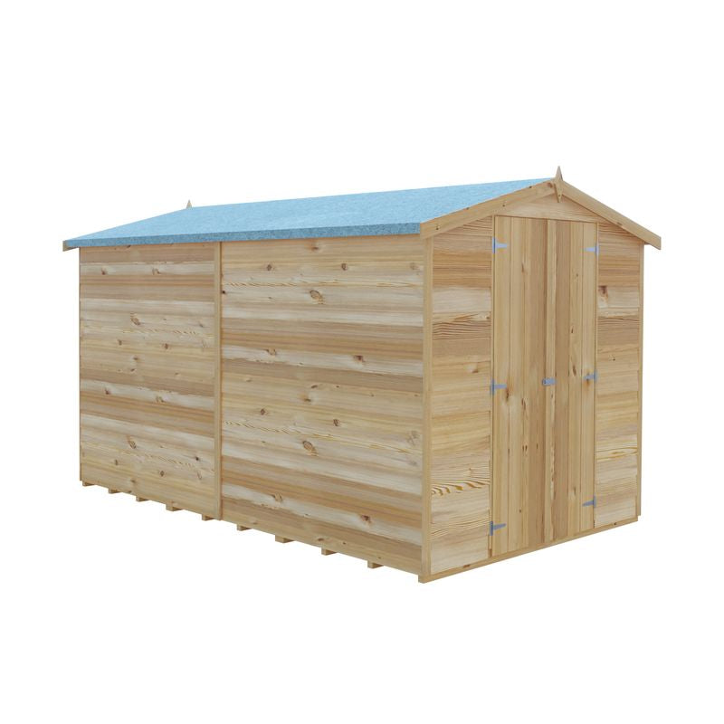 Loxley 6' x 10' Double Door Overlap Apex Shed | Sheds.co.uk