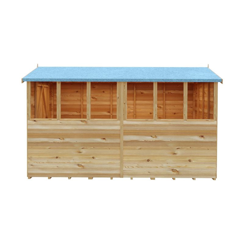 Loxley 6' x 10' Double Door Overlap Apex Shed | Sheds.co.uk
