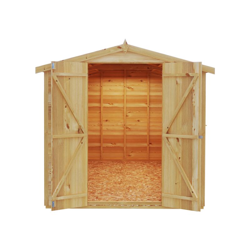 Loxley 6' x 10' Double Door Overlap Apex Shed | Sheds.co.uk