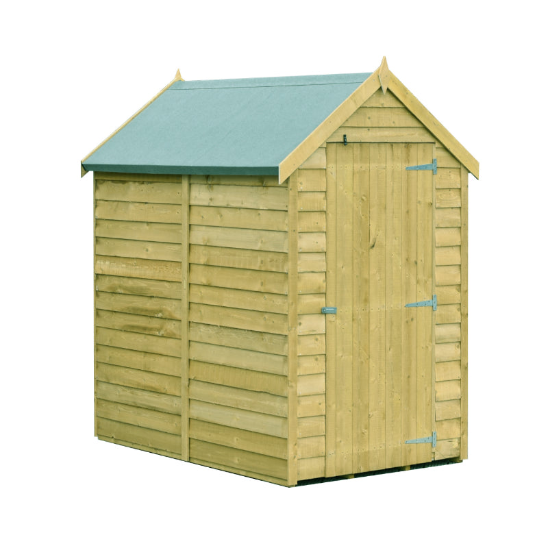 Loxley 6' x 4' Pressure Treated Overlap Apex Shed | Sheds.co.uk