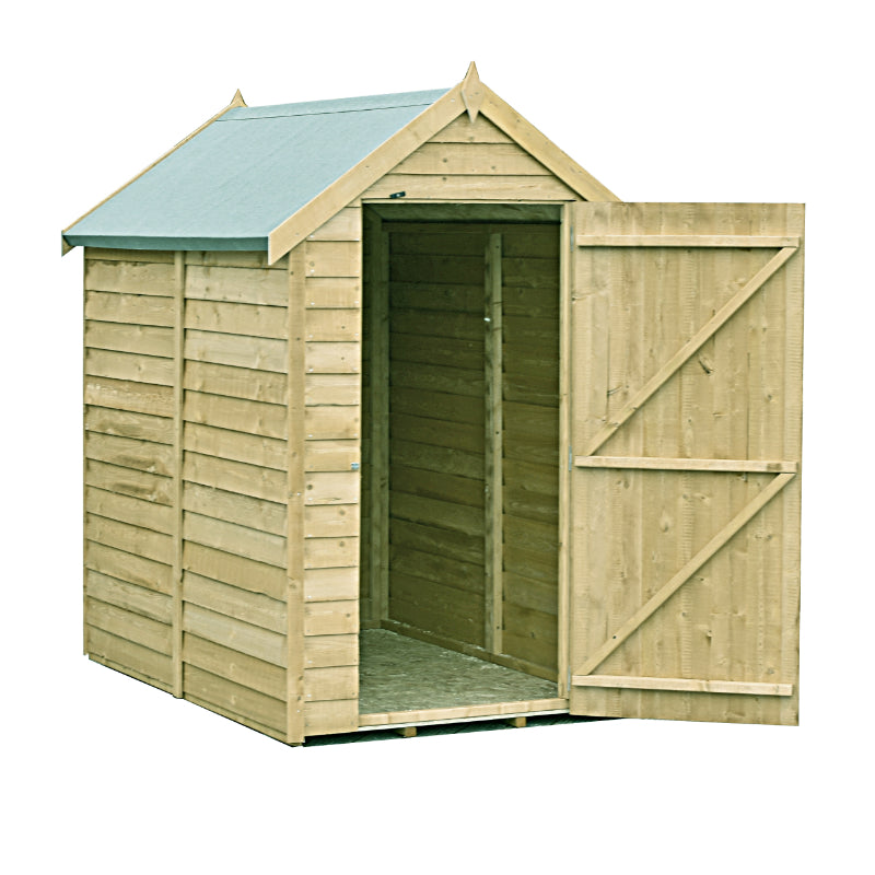Loxley 6' x 4' Pressure Treated Overlap Apex Shed | Sheds.co.uk