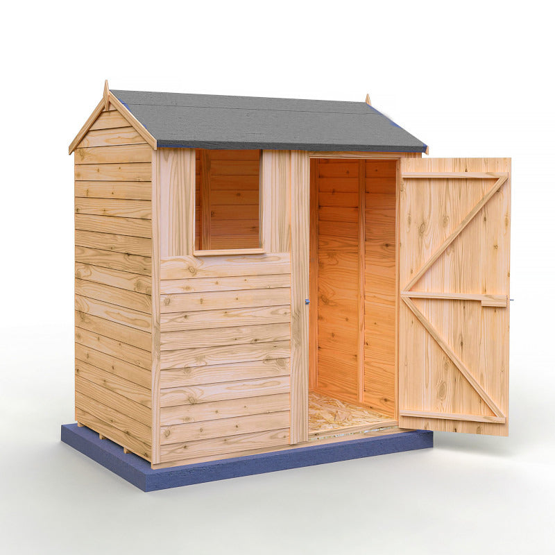 Loxley 6' x 4' Overlap Reverse Apex Shed | Sheds.co.uk