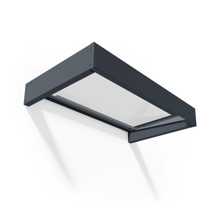 Palram - Canopia 1600 Sophia Doorway Canopy - Grey Clear | Sheds.co.uk