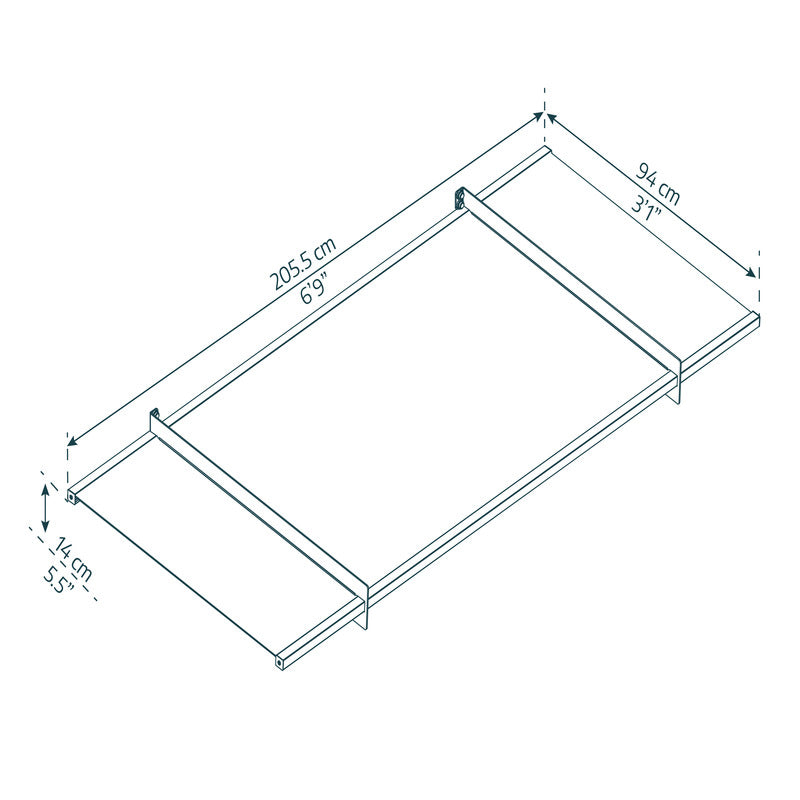 Palram - Canopia 2050 Nancy Doorway Canopy - Grey Clear | Sheds.co.uk
