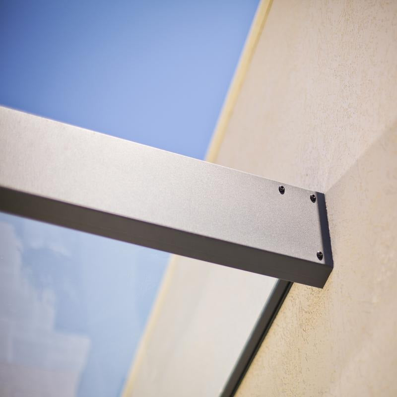 Palram - Canopia 2150 Sophia Doorway Canopy - Grey Clear | Sheds.co.uk