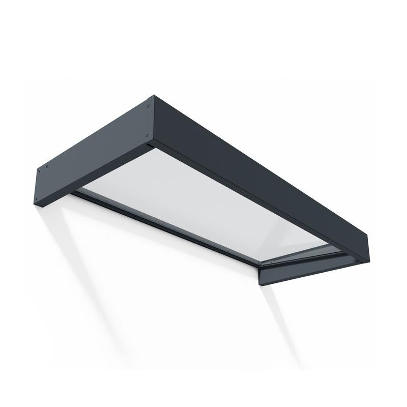 Palram - Canopia 2150 Sophia Doorway Canopy - Grey Clear | Sheds.co.uk