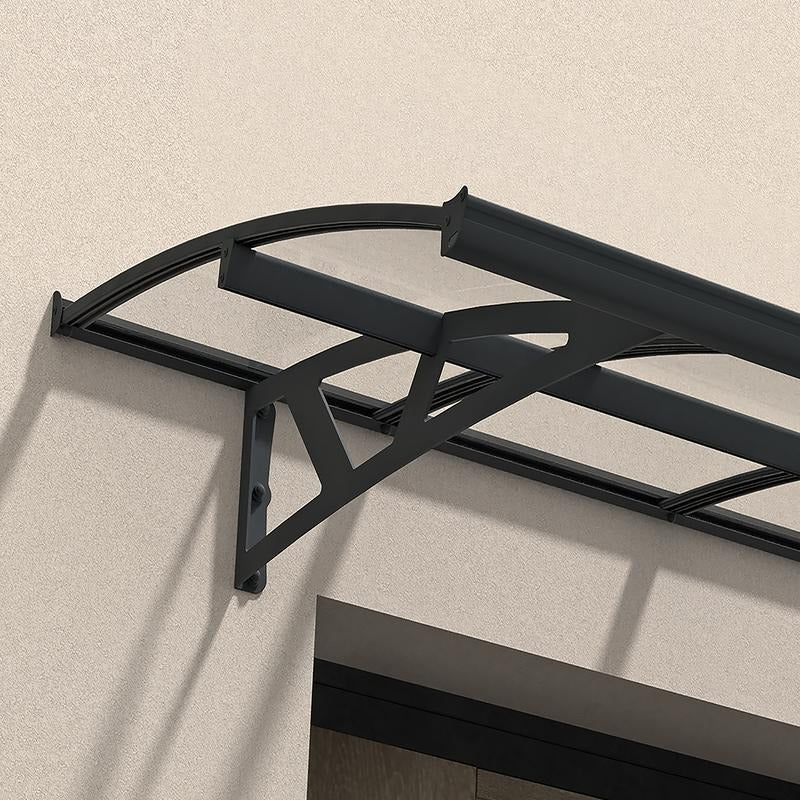 Palram - Canopia 2230 Amsterdam Doorway Canopy - Grey Clear | Sheds.co.uk