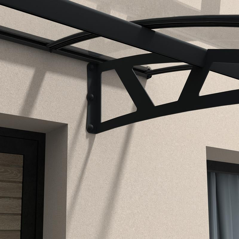 Palram - Canopia 2230 Amsterdam Doorway Canopy - Grey Clear | Sheds.co.uk