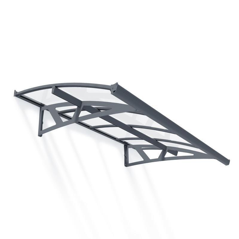 Palram - Canopia 2230 Amsterdam Doorway Canopy - Grey Clear | Sheds.co.uk