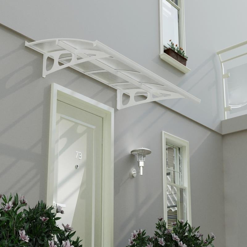 Palram - Canopia 2230 Bordeaux Doorway Canopy - White | Sheds.co.uk