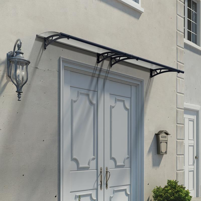 Palram - Canopia 3000 Altair Doorway Canopy - Grey Clear | Sheds.co.uk
