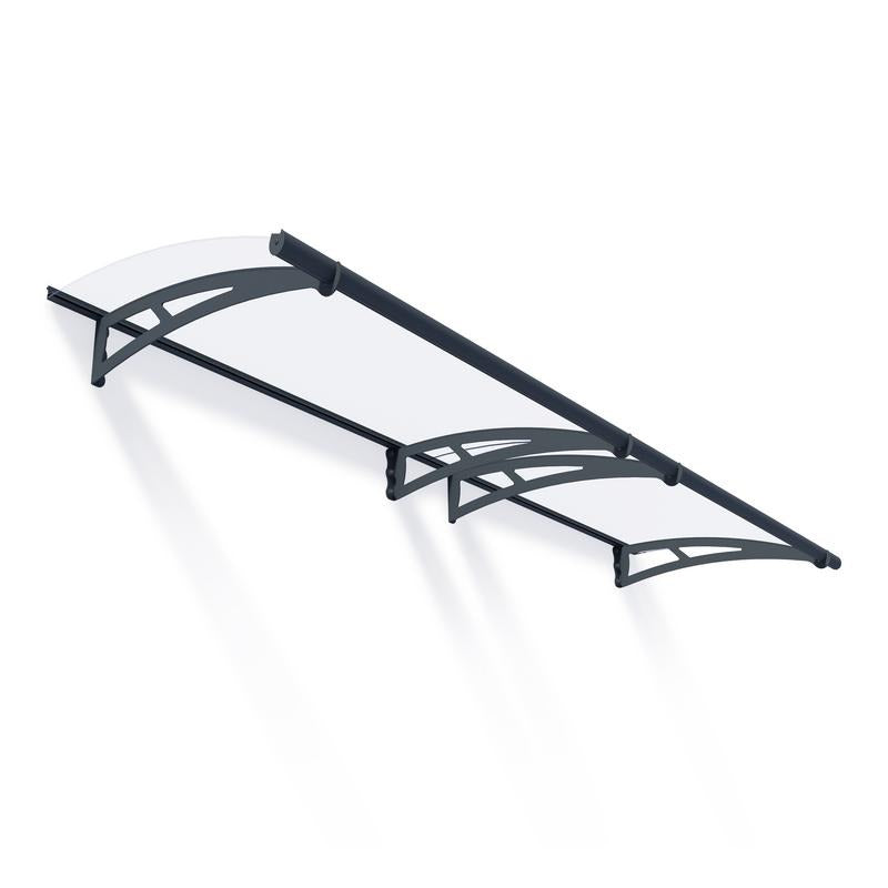 Palram - Canopia 3000 Aquila Doorway Canopy - Grey Clear | Sheds.co.uk