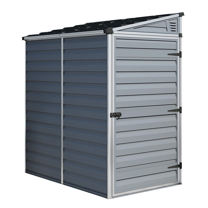 Palram - Canopia 4' x 6' Skylight Pent Grey Shed | Sheds.co.uk