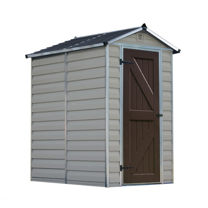 Palram - Canopia 4' x 6' Skylight Plastic Tan Shed | Sheds.co.uk