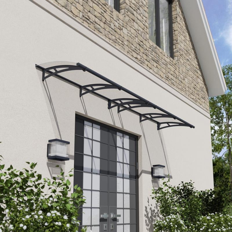 Palram - Canopia 4100 Aquila Doorway Canopy - Grey Clear | Sheds.co.uk