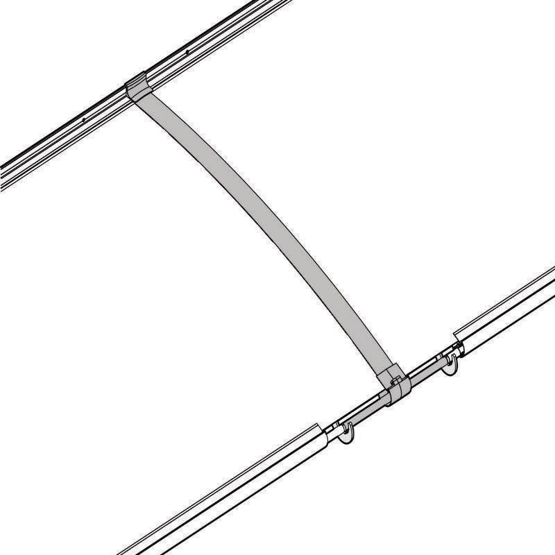 Palram - Canopia 4100 Aquila Doorway Canopy - Grey Clear | Sheds.co.uk