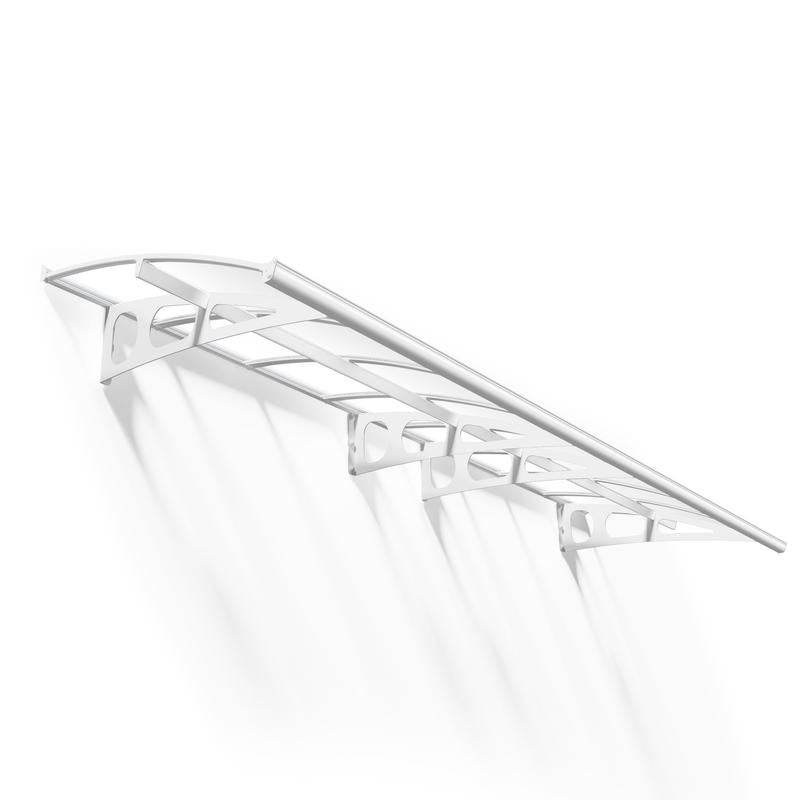 Palram - Canopia 4460 Bordeaux Doorway Canopy - White Clear | Sheds.co.uk