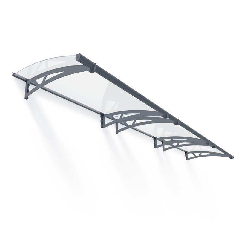 Palram - Canopia 4500 Altair Doorway Canopy - Grey Clear | Sheds.co.uk