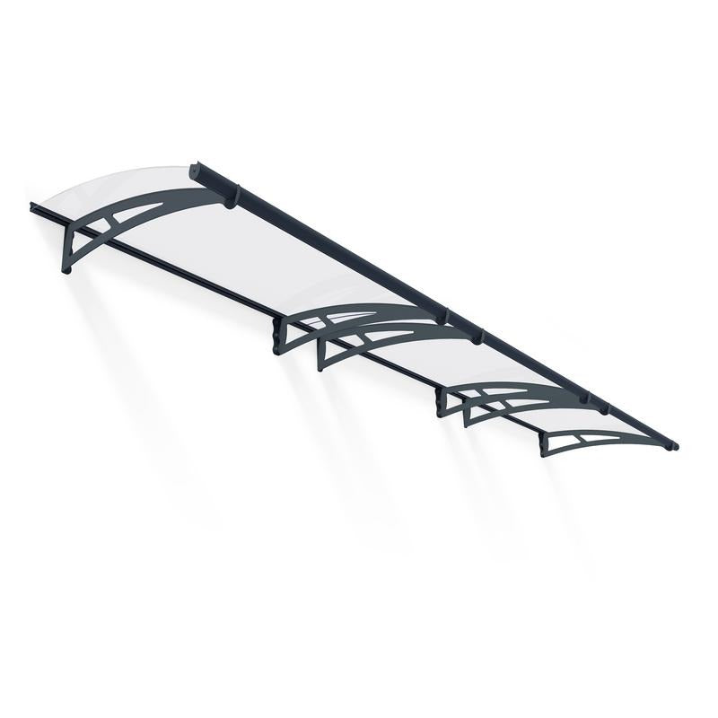 Palram - Canopia 4500 Aquila Doorway Canopy - Grey Clear | Sheds.co.uk