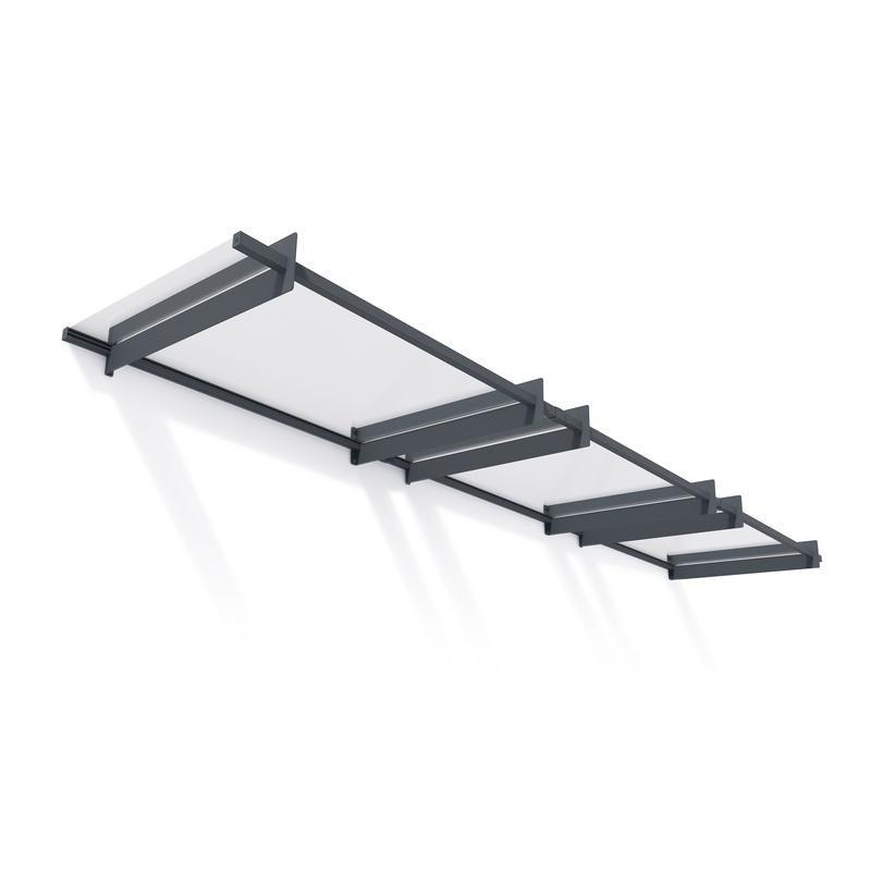 Palram - Canopia 4500 Nancy Doorway Canopy - Grey Clear | Sheds.co.uk