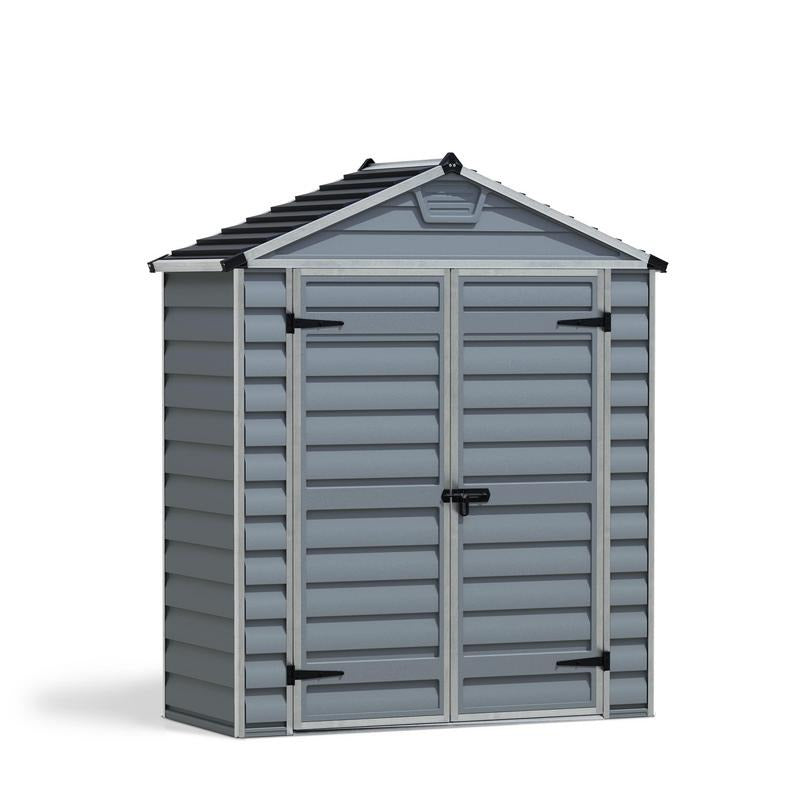 Palram - Canopia 6' x 3' Skylight Plastic Grey Shed | Sheds.co.uk