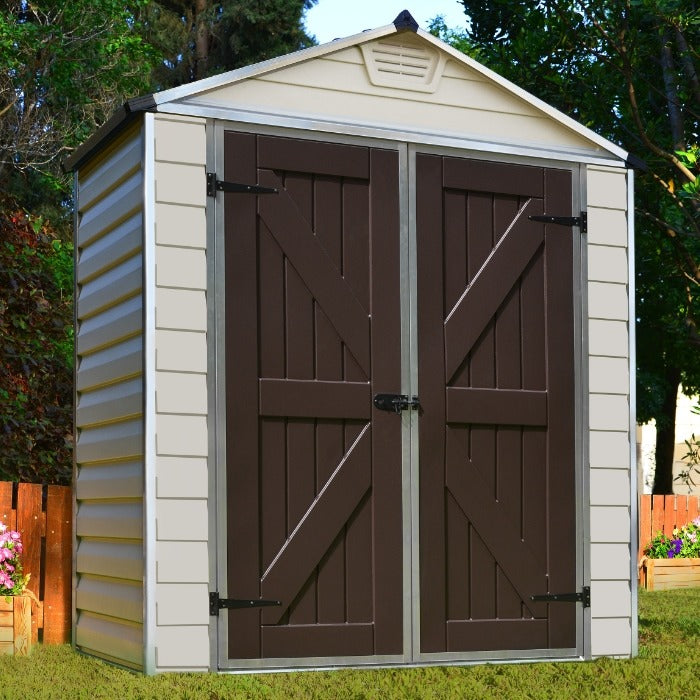 Palram - Canopia 6' x 3' Skylight Plastic Tan Shed | Sheds.co.uk