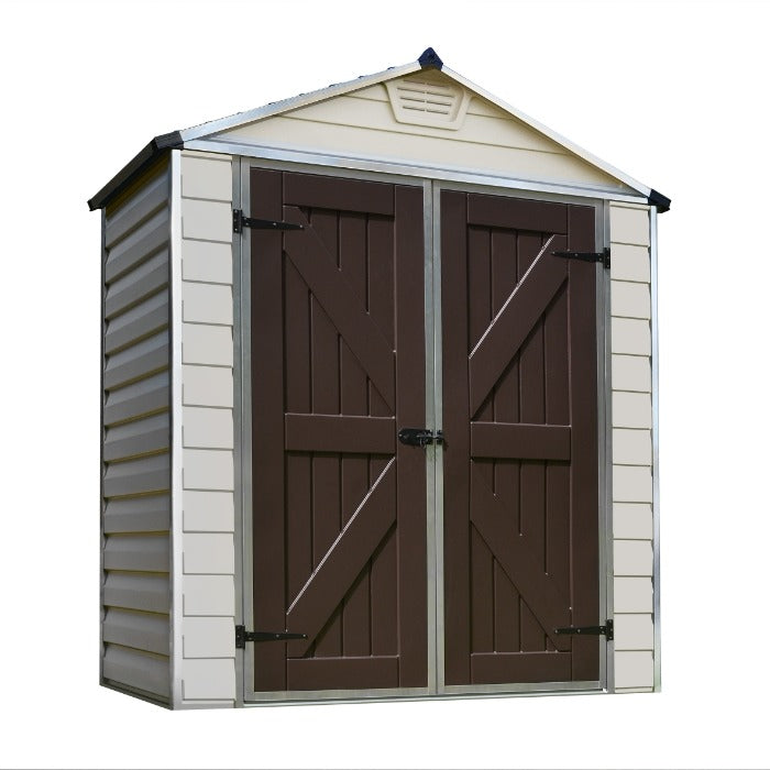 Palram - Canopia 6' x 3' Skylight Plastic Tan Shed | Sheds.co.uk