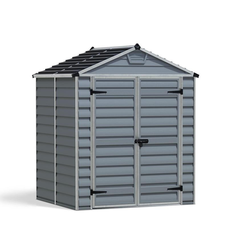 Palram - Canopia 6' x 5' Skylight Plastic Grey Shed | Sheds.co.uk