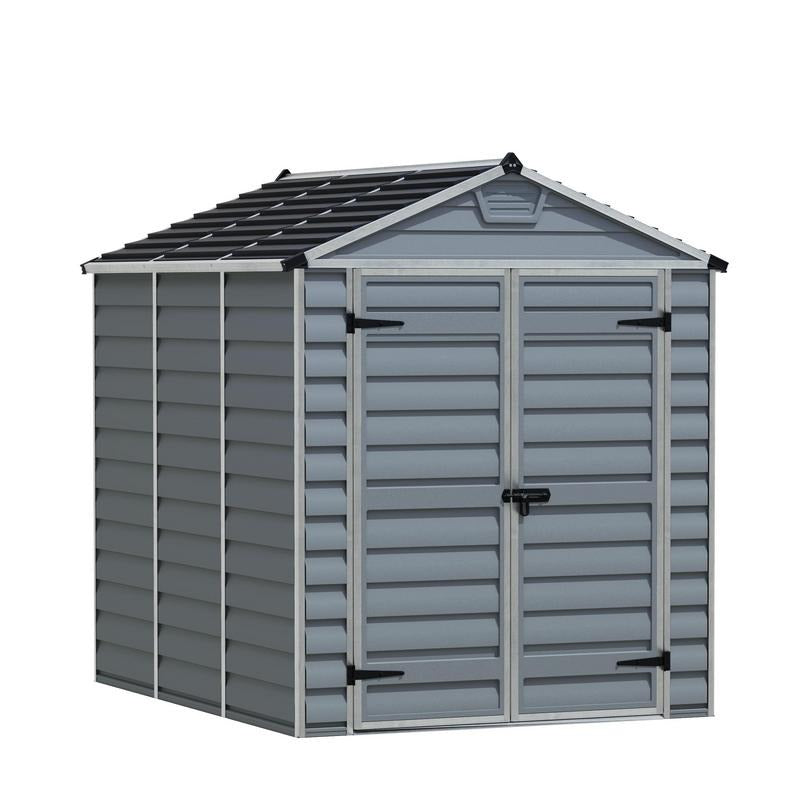 Palram - Canopia 6' x 8' Skylight Plastic Grey Shed | Sheds.co.uk