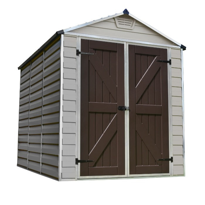 Palram - Canopia 6' x 8' Skylight Plastic Tan Shed | Sheds.co.uk