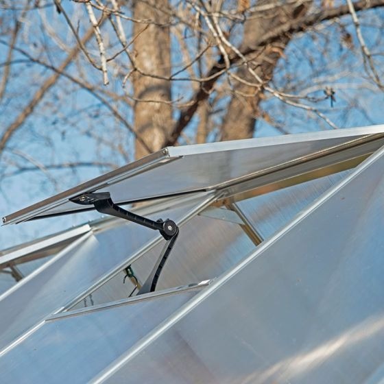 Palram - Canopia 8' x 16' Essence Silver Polycarbonate Greenhouse | Sheds.co.uk