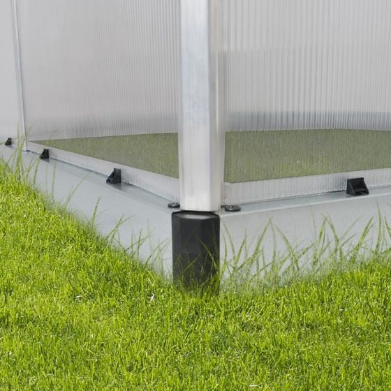Palram - Canopia 8' x 16' Essence Silver Polycarbonate Greenhouse | Sheds.co.uk