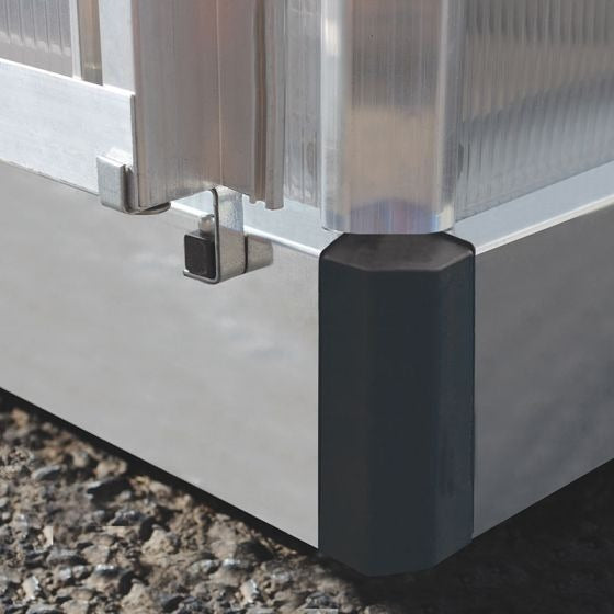 Palram - Canopia 8' x 16' Essence Silver Polycarbonate Greenhouse | Sheds.co.uk
