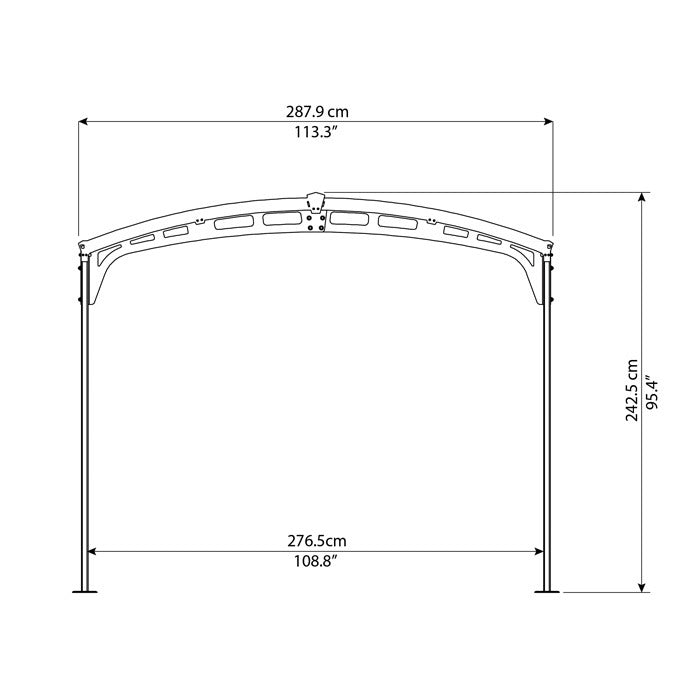 Palram - Canopia Deluxe Freestanding Car Shelter | Sheds.co.uk