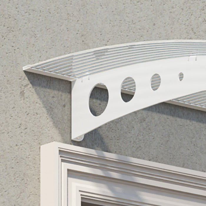 Palram - Canopia Small White Twinwall Doorway Canopy | Sheds.co.uk