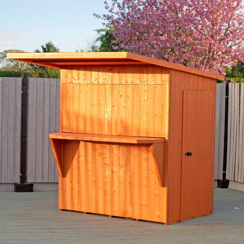 Loxley 6' x 4' Pent Garden Bar | Sheds.co.uk