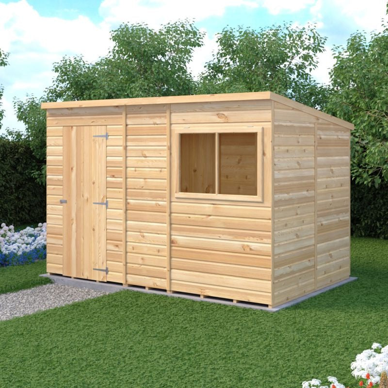Loxley 10' x 6' Shiplap Pent Shed | Sheds.co.uk