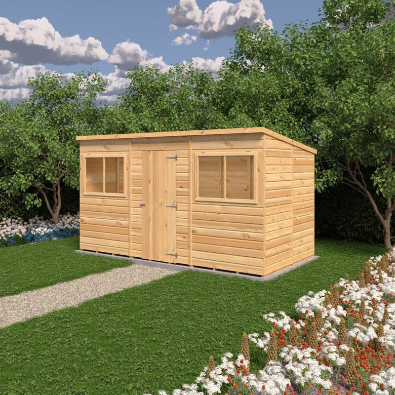 Loxley 12' x 6' Shiplap Pent Shed | Sheds.co.uk