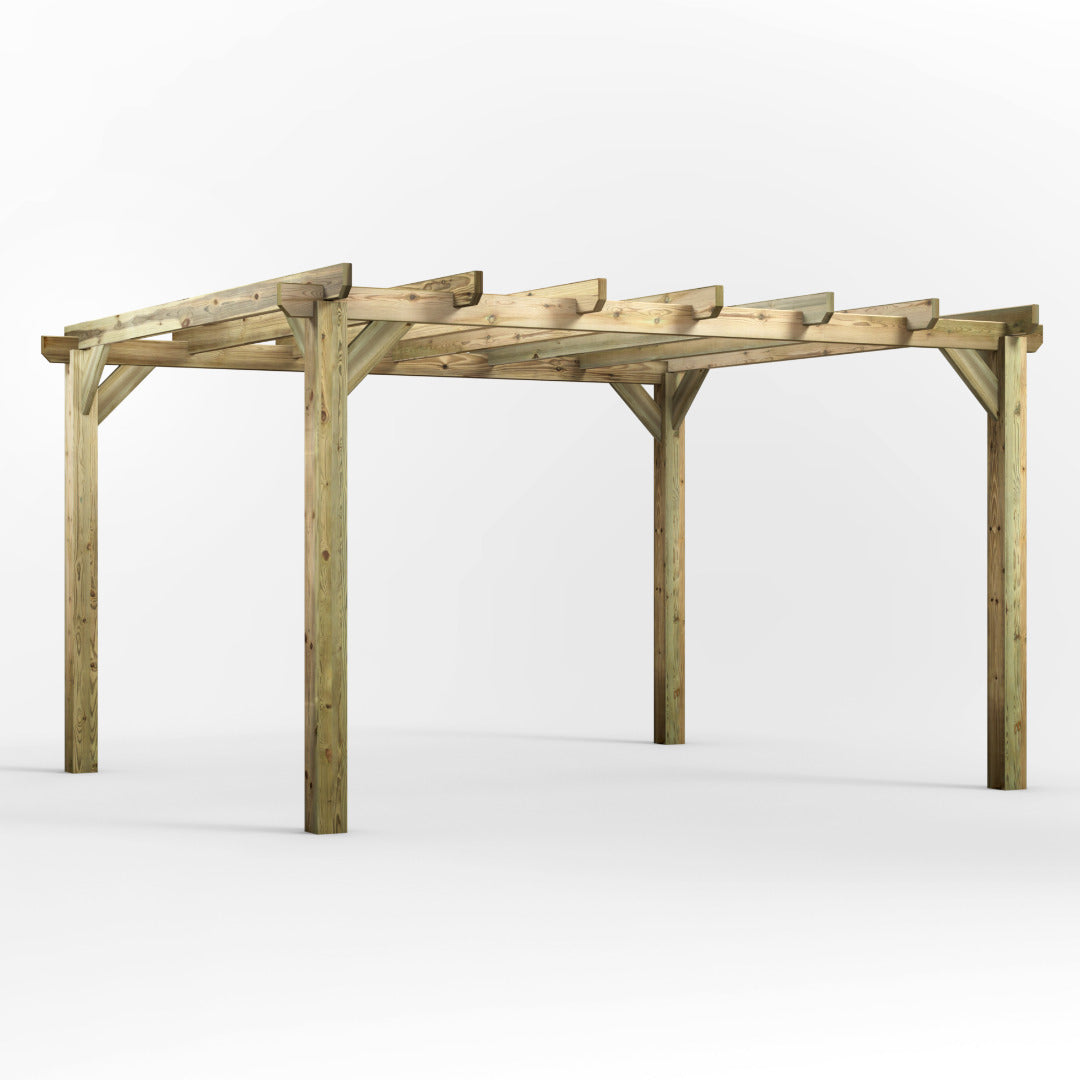 Powersheds 14' x 12' Pressure Treated Pergola | Sheds.co.uk