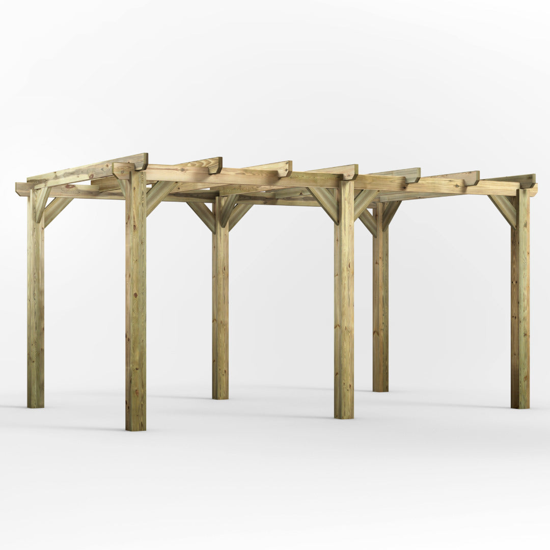 Powersheds 16' x 10' Pressure Treated Pergola | Sheds.co.uk