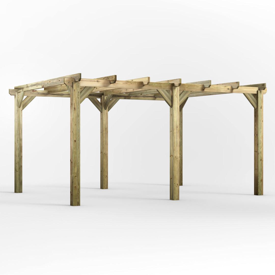 Powersheds 16' x 12' Pressure Treated Pergola | Sheds.co.uk