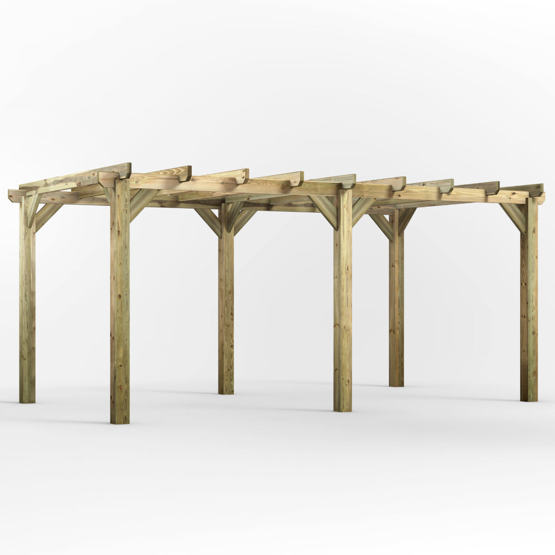 Powersheds 18' x 10' Pressure Treated Pergola | Sheds.co.uk