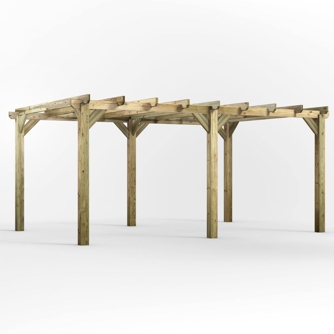 Powersheds 18' x 12' Pressure Treated Pergola | Sheds.co.uk