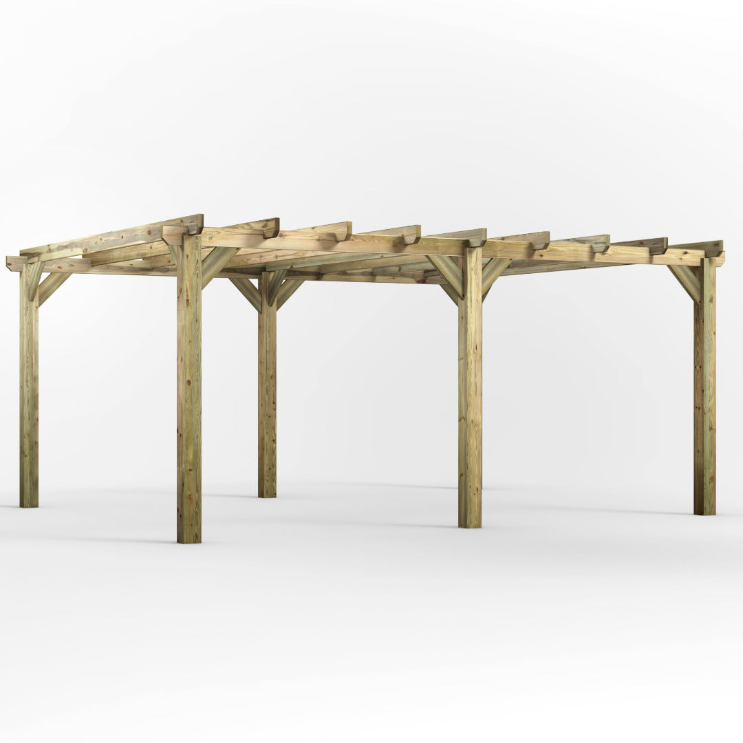 Powersheds 18' x 14' Pressure Treated Pergola | Sheds.co.uk