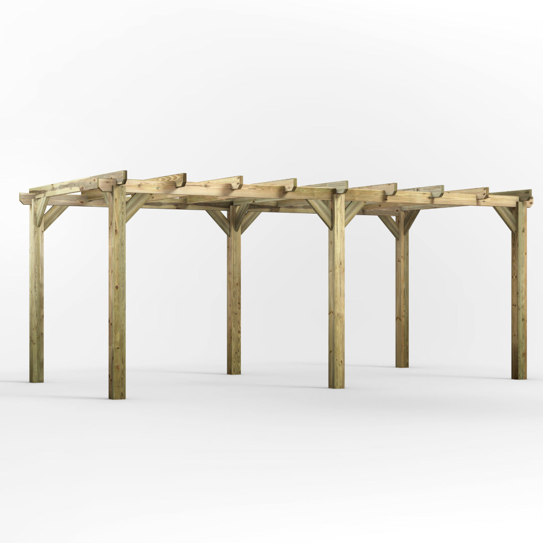 Powersheds 20' x 10' Pressure Treated Pergola | Sheds.co.uk